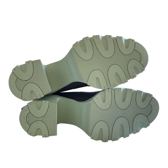 Sorel Brex Heel Chelsea Leather Bootie In Cinder Sea Sprite Size 9.5 - Picture 12 of 13